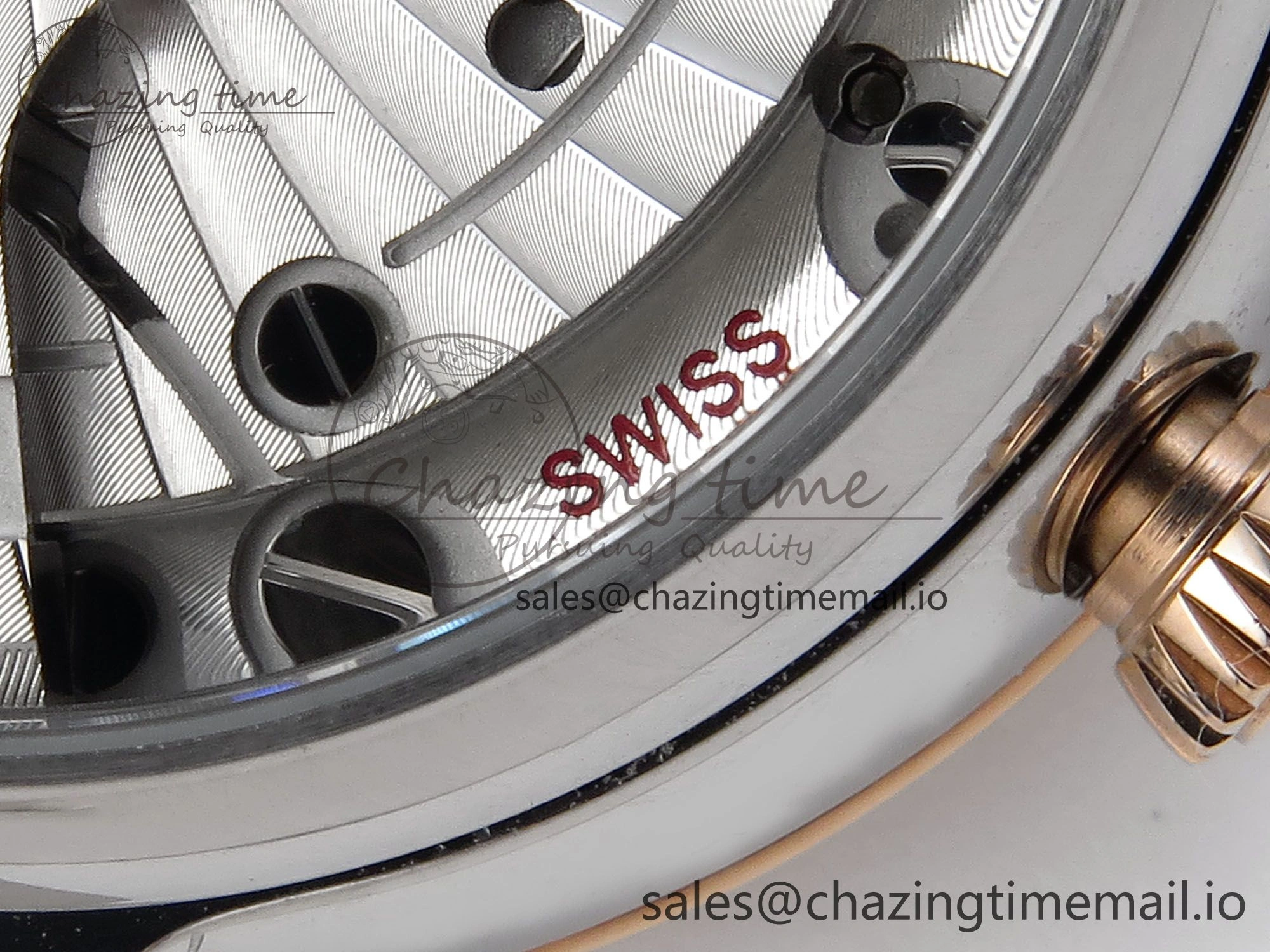 De Ville Prestige Ladies SS RG VSF 1:1 Best Edition Blue Dial on SS RG Bracelet A Lightweight 7683