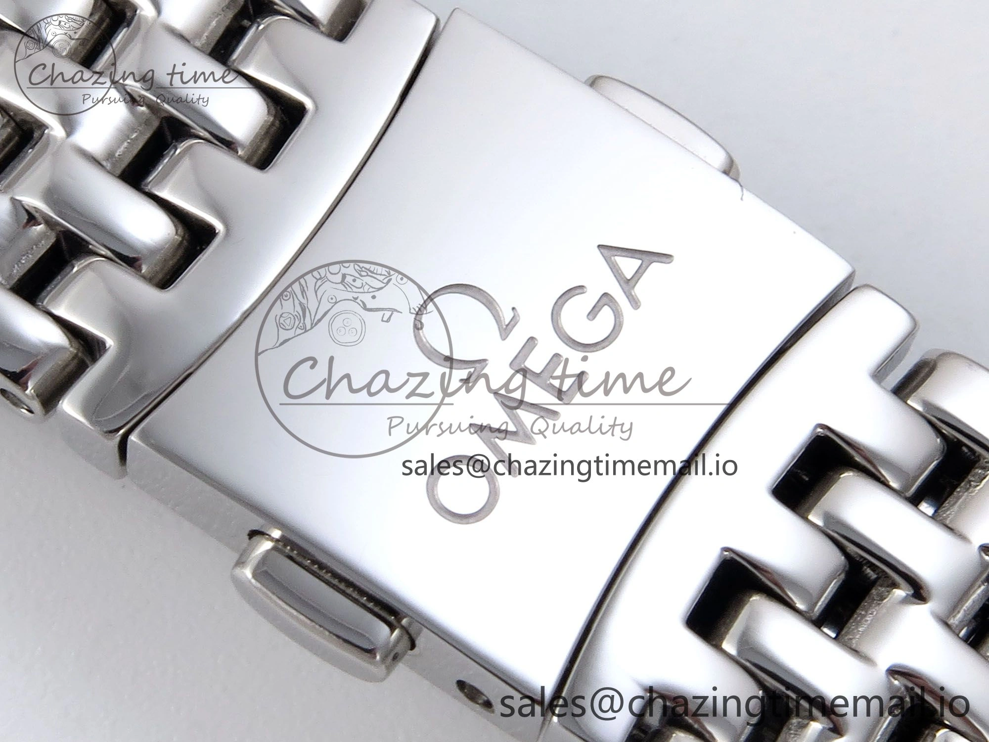 De Ville Prestige Ladies SS RG VSF 1:1 Best Edition Blue Dial on SS RG Bracelet A Lightweight 7683
