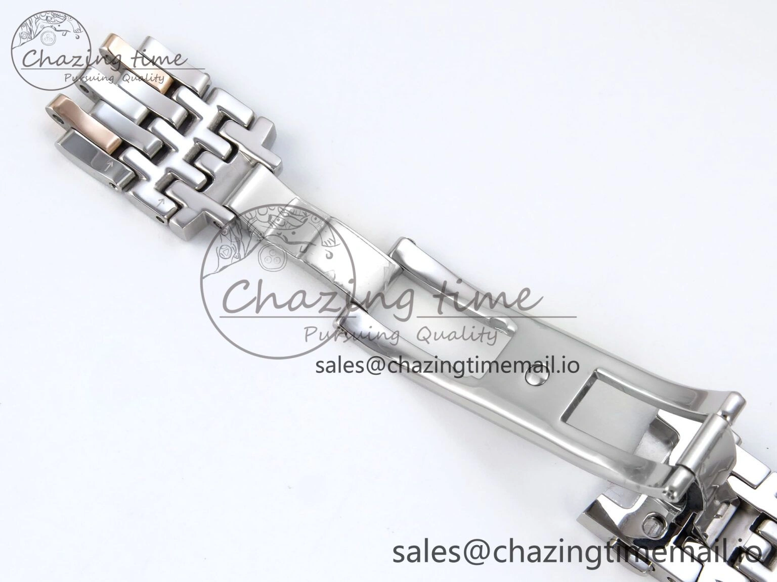 De Ville Prestige Ladies SS RG VSF 1:1 Best Edition Blue Dial on SS RG Bracelet A Lightweight 7683