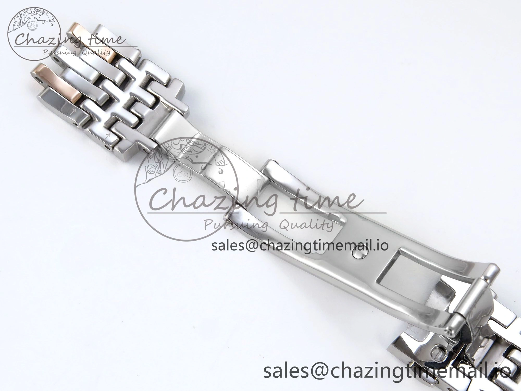 De Ville Prestige Ladies SS RG VSF 1:1 Best Edition Blue Dial on SS RG Bracelet A Lightweight 7683