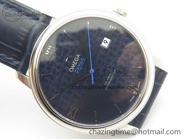 De Ville Prestige Orbis Collection RXW 1:1 Best Edition on Blue Leather Strap A TravelReady 8031