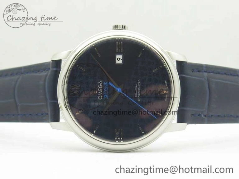 De Ville Prestige Orbis Collection RXW 1:1 Best Edition on Blue Leather Strap A TravelReady 8031