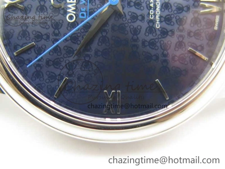 De Ville Prestige Orbis Collection RXW 1:1 Best Edition on Blue Leather Strap A TravelReady 8031