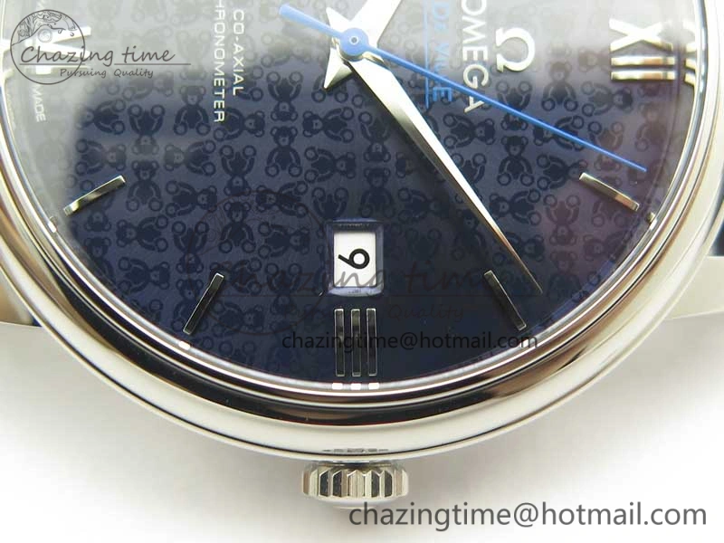 De Ville Prestige Orbis Collection RXW 1:1 Best Edition on Blue Leather Strap A TravelReady 8031
