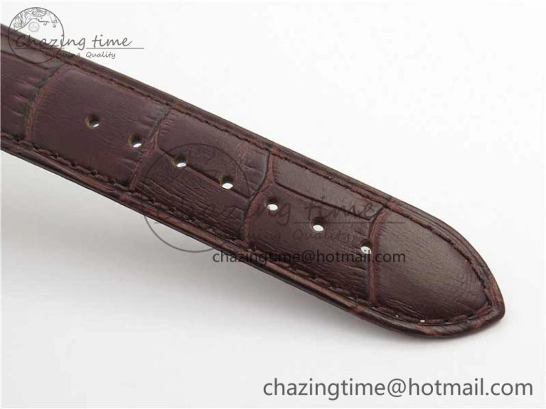 De Ville Prestige Real PR RG ZF 1:1 Best Edition White Dial on Brown Leather Strap MIYOTA Modern 7939