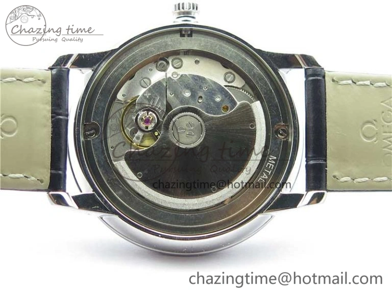 De Ville Prestige Real PR SS ZF 1:1  Best Edition White Dial YG Markers Black Leather Strap MIYOTA Packable 7902