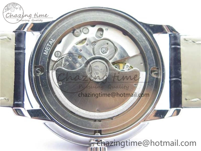 De Ville Prestige Real PR SS ZF 1:1  Best Edition White Dial YG Markers Black Leather Strap MIYOTA Packable 7902