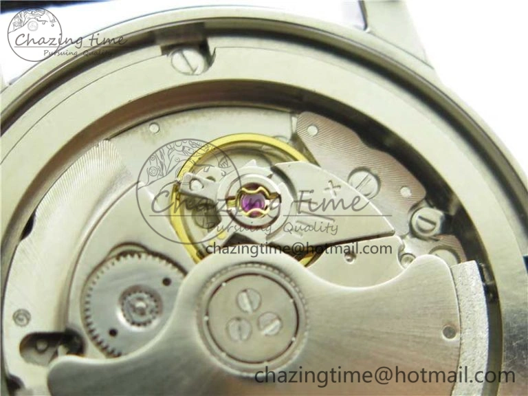 De Ville Prestige Real PR SS ZF 1:1  Best Edition White Dial YG Markers Black Leather Strap MIYOTA Packable 7902