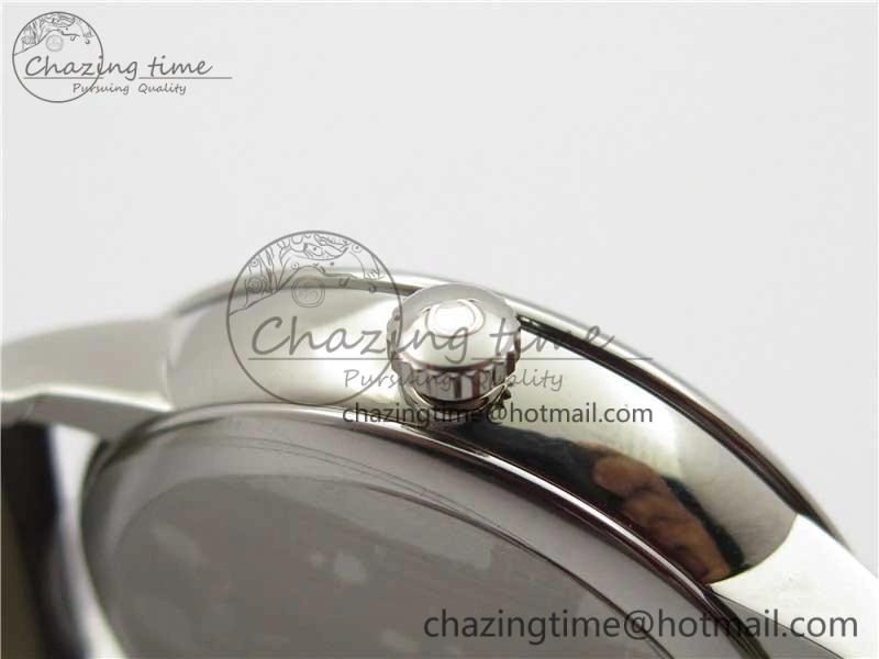 De Ville Prestige Real PR SS ZF 1:1  Best Edition White Dial YG Markers Brown Leather Strap MIYOTA Durable 7899