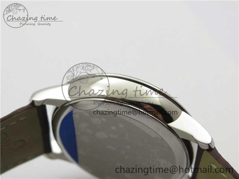 De Ville Prestige Real PR SS ZF 1:1  Best Edition White Dial YG Markers Brown Leather Strap MIYOTA Durable 7899