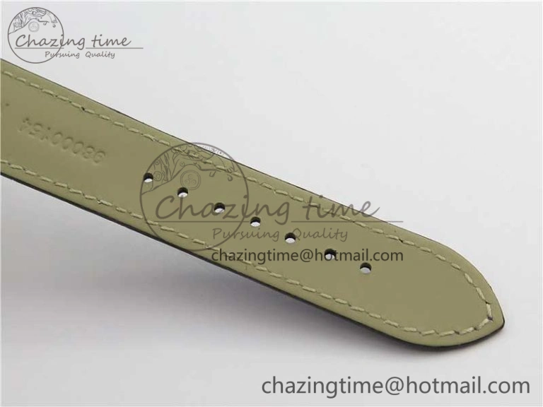 De Ville Prestige Real PR SS ZF 1:1 Best Edition Gray Dial Blue Markers on Blue Leather Strap MIYOTA Classic 7936