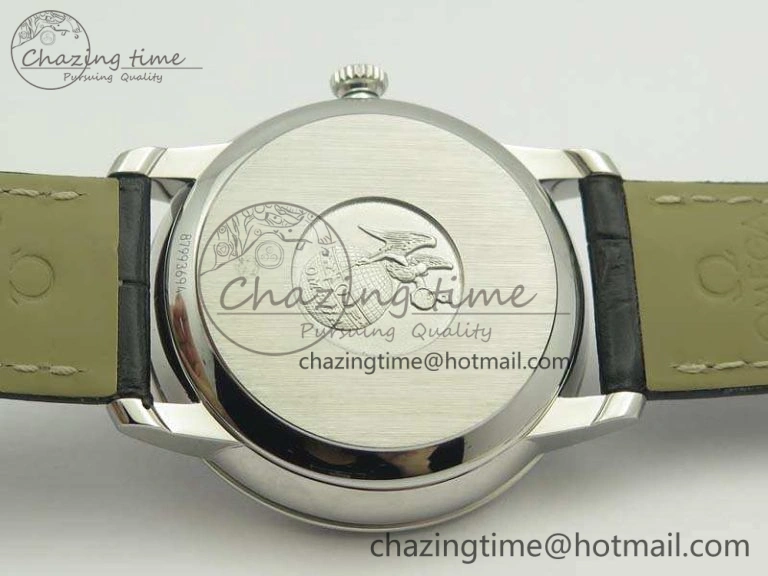 De Ville Prestige Real Power Reserve SS TW 1:1 Best Edition Gray Dial On Leather Strap A SportInspired 8090