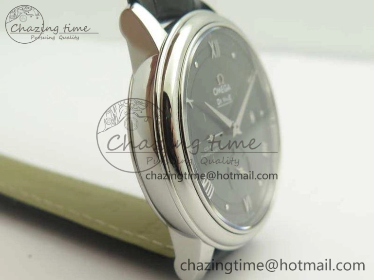 De Ville Prestige Real Power Reserve SS TW 1:1 Best Edition Gray Dial On Leather Strap A SportInspired 8090