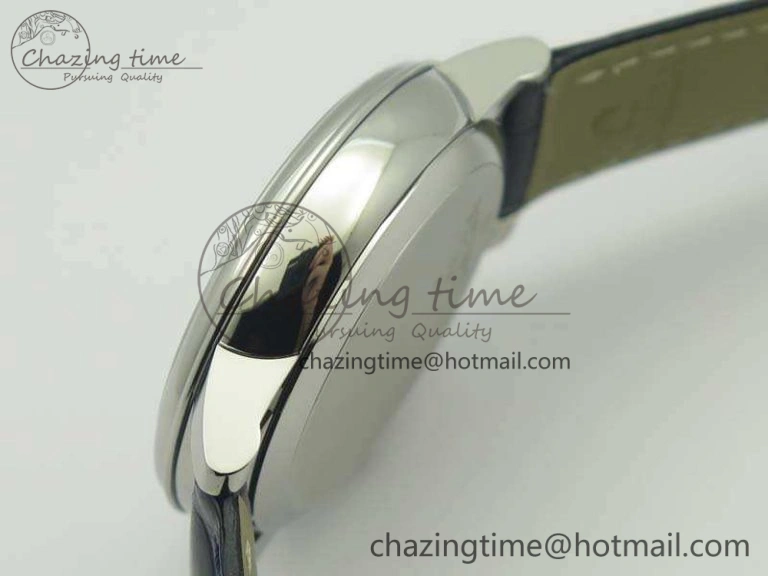 De Ville Prestige Real Power Reserve SS TW 1:1 Best Edition White Dial Blue Markers On Leather Strap A SoftTouch 8094