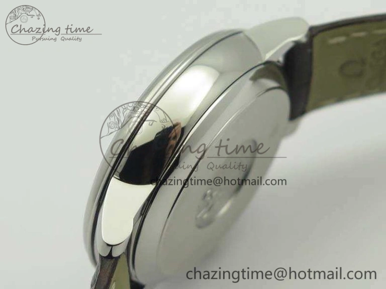 Functional De Ville Prestige Real Power Reserve SS TW 1:1 Best Edition White Dial RG Markers On Leather Strap A 8089