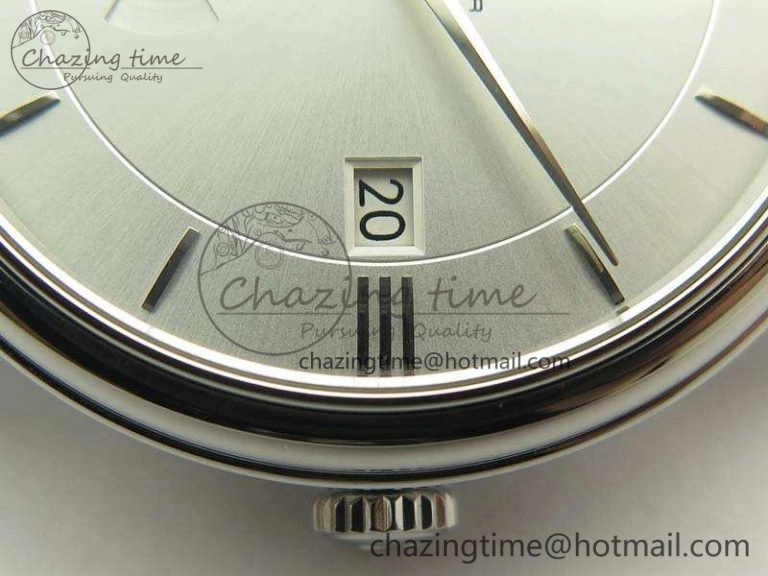 De Ville Prestige Real Power Reserve SS TW 1:1 Best Edition White Dial SS Markers On Leather Strap A Breathable 8095