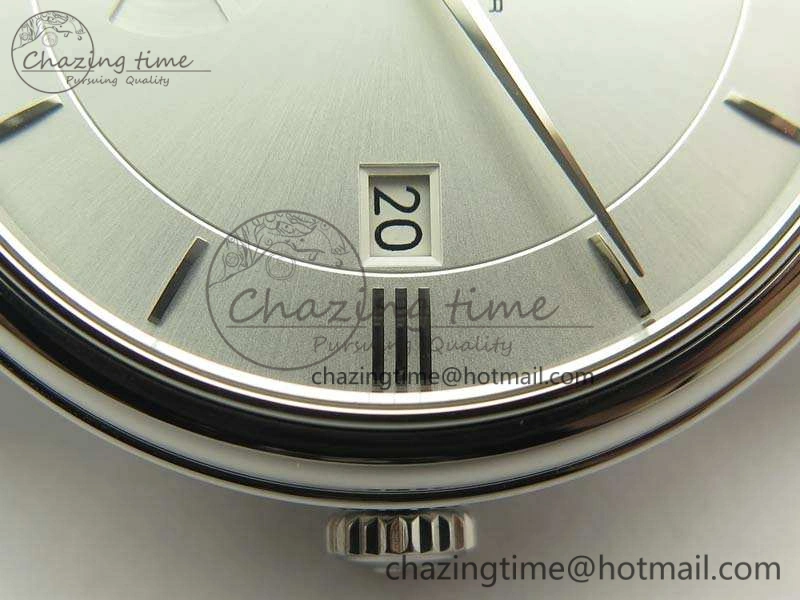 De Ville Prestige Real Power Reserve SS TW 1:1 Best Edition White Dial SS Markers On Leather Strap A Breathable 8095
