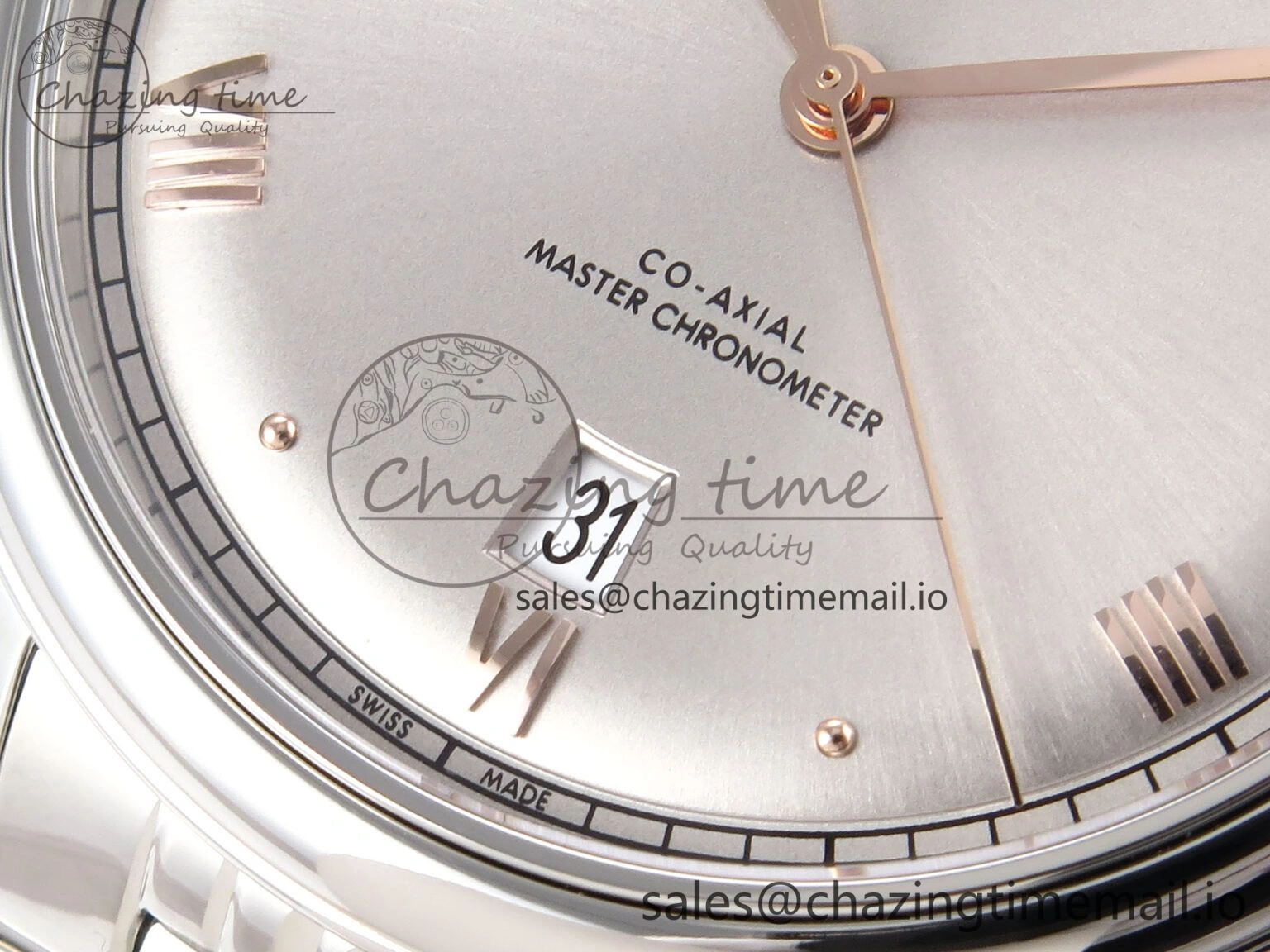 NewStyle De Ville Prestige SS VSF 1:1 Best Edition Gray Dial on SS Bracelet A 7702