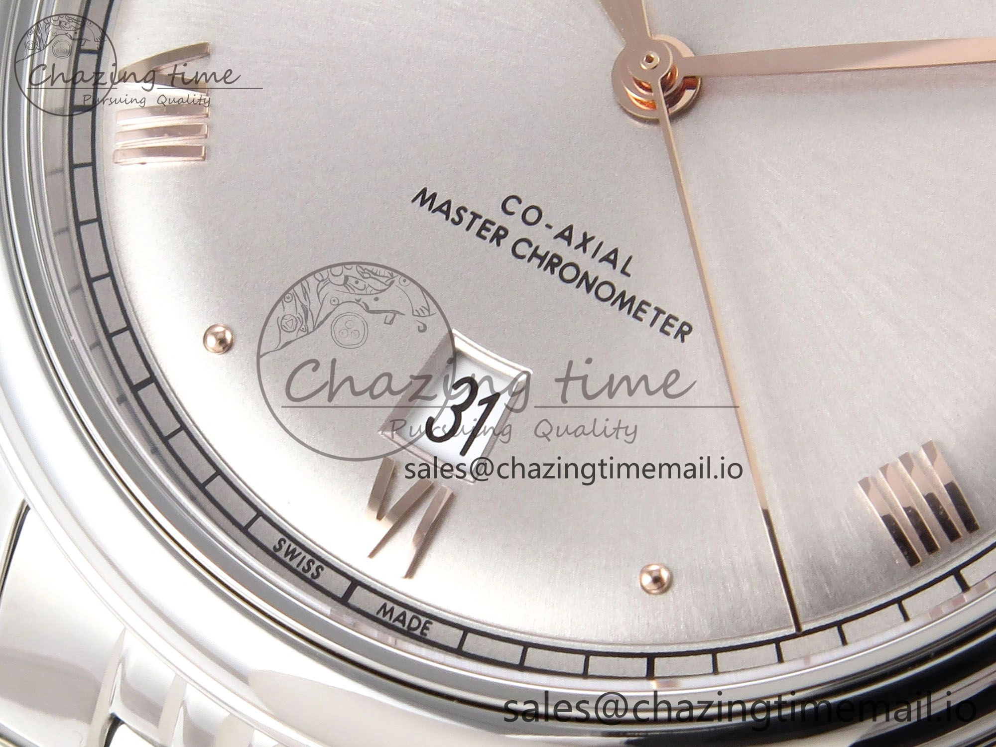 NewStyle De Ville Prestige SS VSF 1:1 Best Edition Gray Dial on SS Bracelet A 7702