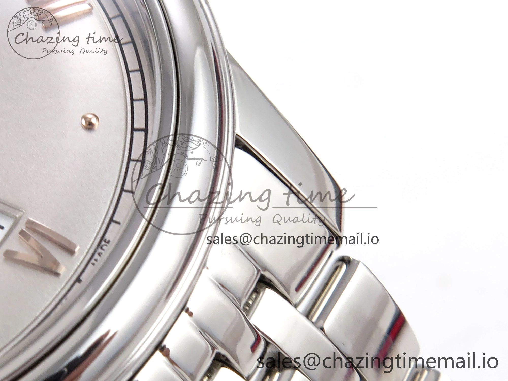 NewStyle De Ville Prestige SS VSF 1:1 Best Edition Gray Dial on SS Bracelet A 7702
