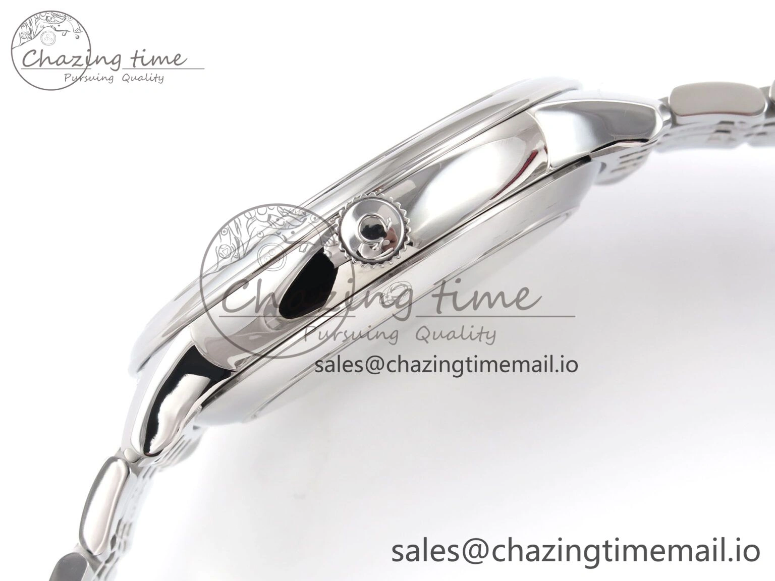NewStyle De Ville Prestige SS VSF 1:1 Best Edition Gray Dial on SS Bracelet A 7702