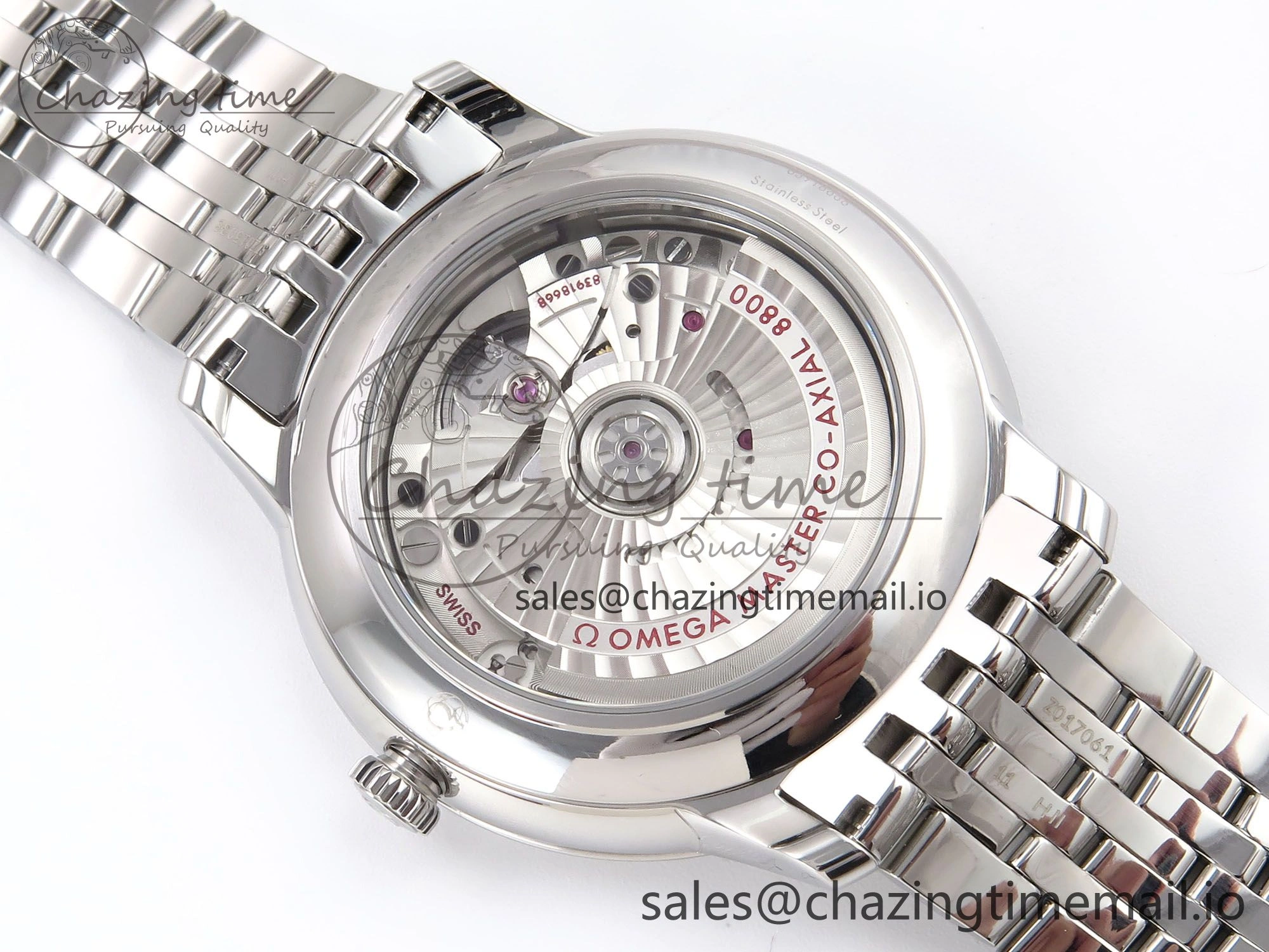NewStyle De Ville Prestige SS VSF 1:1 Best Edition Gray Dial on SS Bracelet A 7702