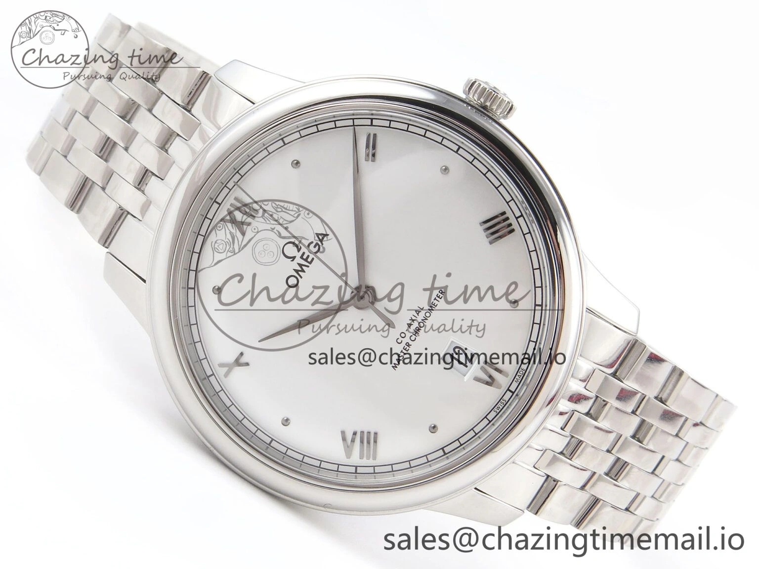 De Ville Prestige SS VSF 1:1 Best Edition White Dial on SS Bracelet A ZeroBulk 7699