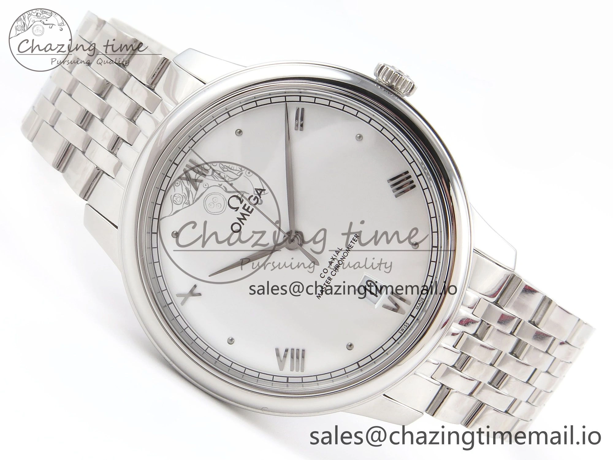 De Ville Prestige SS VSF 1:1 Best Edition White Dial on SS Bracelet A ZeroBulk 7699