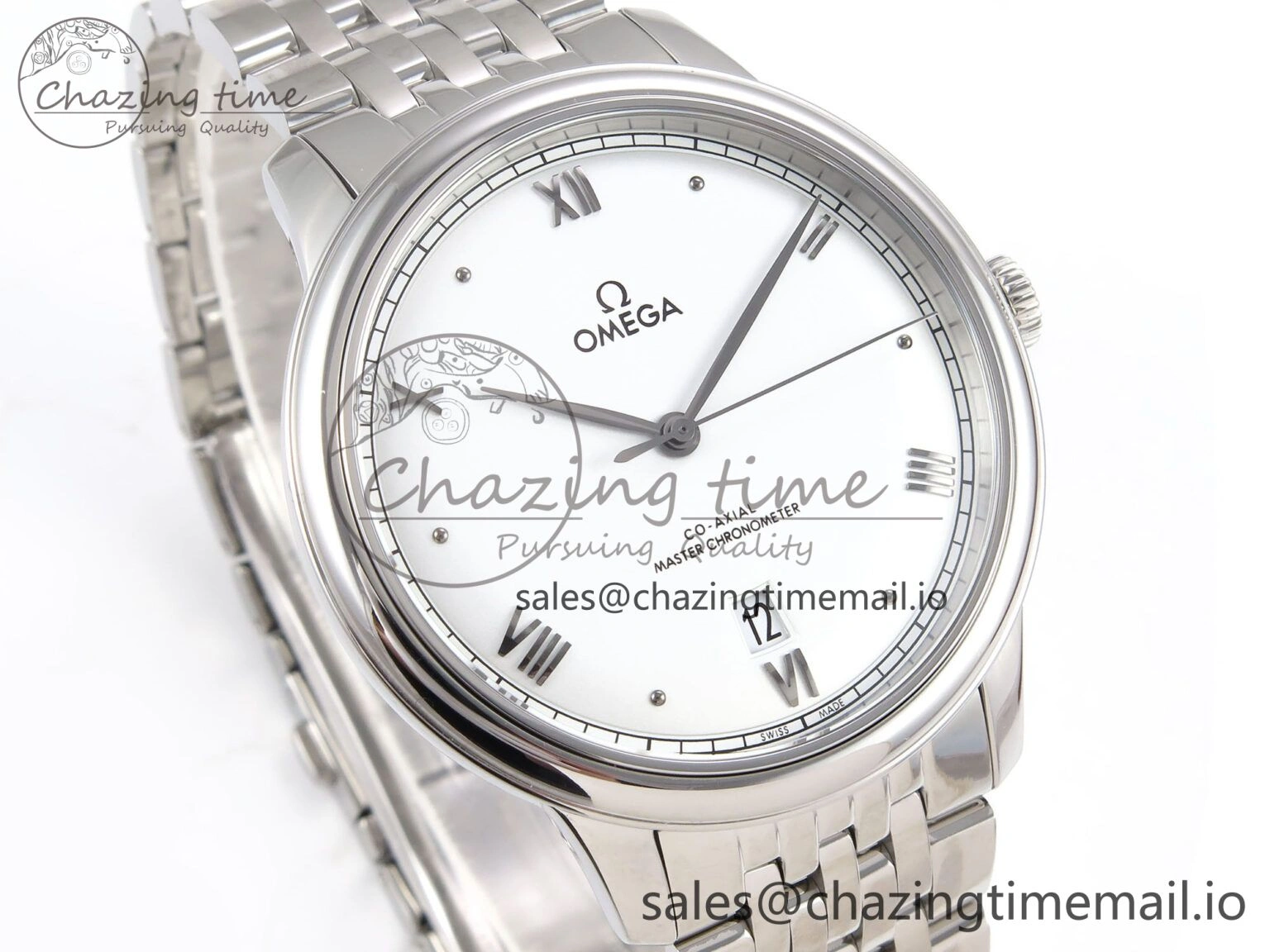 De Ville Prestige SS VSF 1:1 Best Edition White Dial on SS Bracelet A ZeroBulk 7699