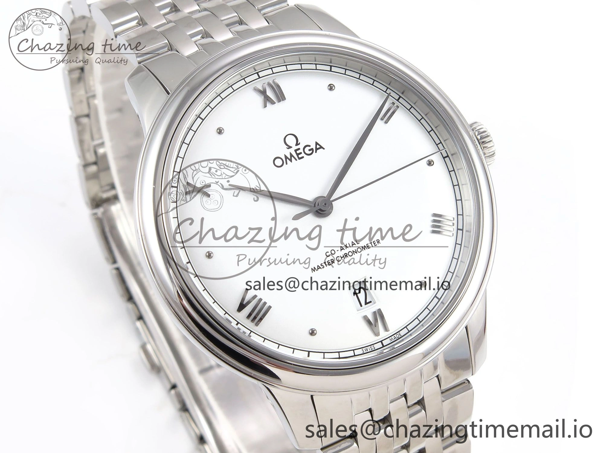 De Ville Prestige SS VSF 1:1 Best Edition White Dial on SS Bracelet A ZeroBulk 7699