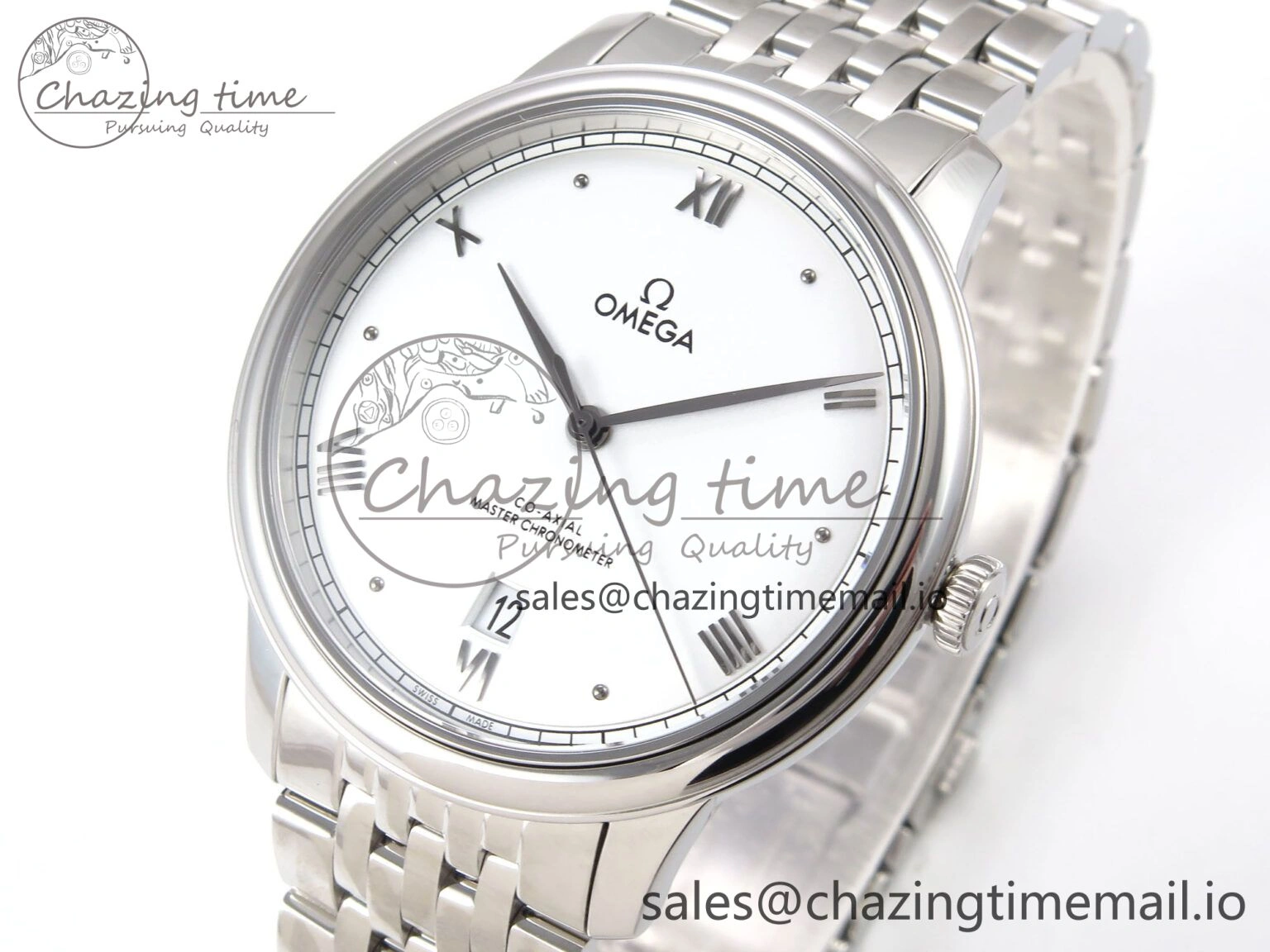 De Ville Prestige SS VSF 1:1 Best Edition White Dial on SS Bracelet A ZeroBulk 7699