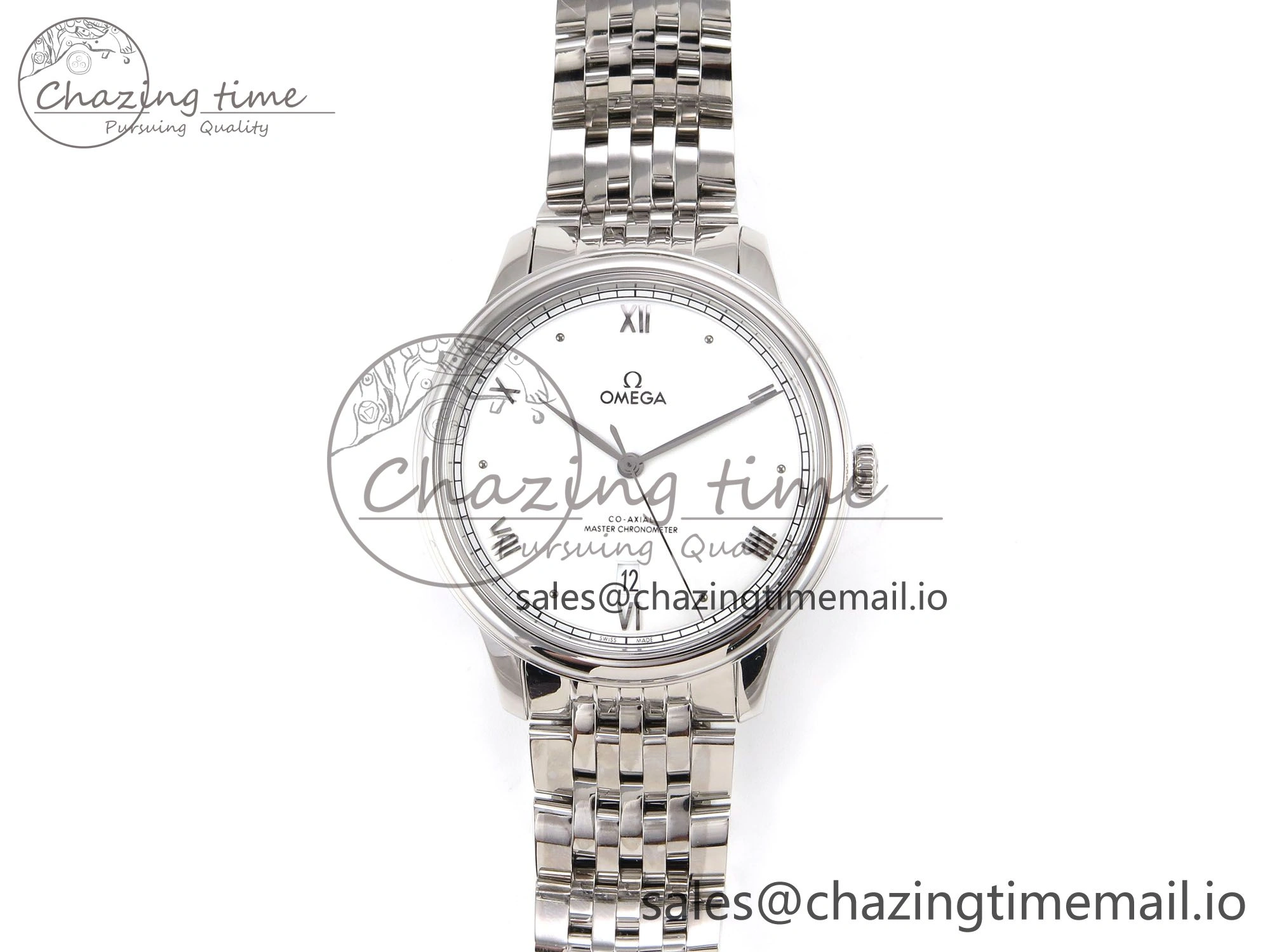 De Ville Prestige SS VSF 1:1 Best Edition White Dial on SS Bracelet A ZeroBulk 7699