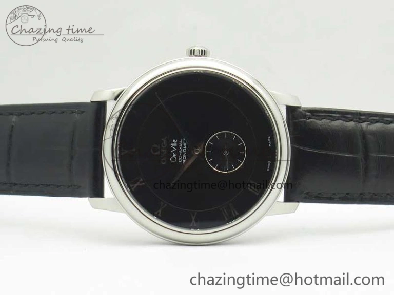 Youthful De Ville Prestige Small Second TWF 1:1 Best Edition Black Dial on Black Leather Strap MIYOTA 8037