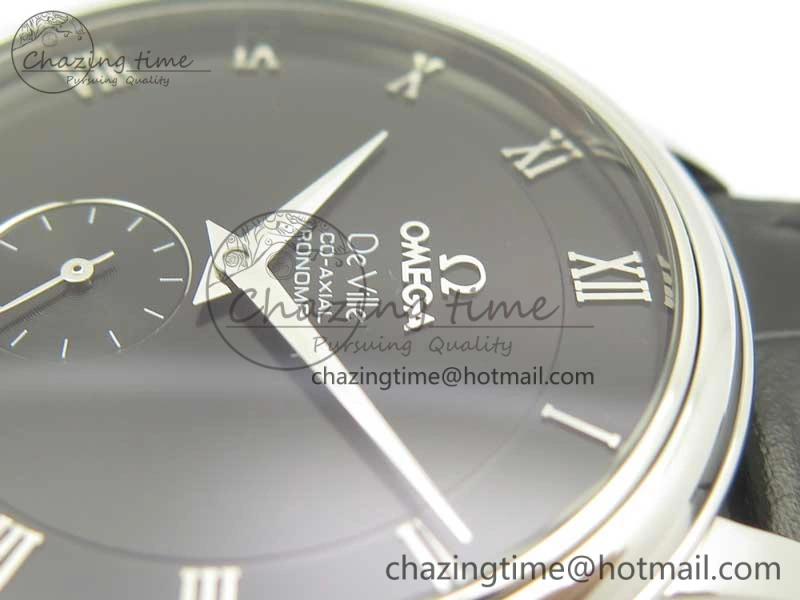 Youthful De Ville Prestige Small Second TWF 1:1 Best Edition Black Dial on Black Leather Strap MIYOTA 8037
