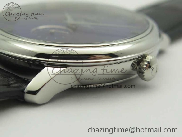 De Ville Prestige Small Second TWF 1:1 Best Edition Blue Dial on Black Leather Strap MIYOTA RelaxedFit 8035