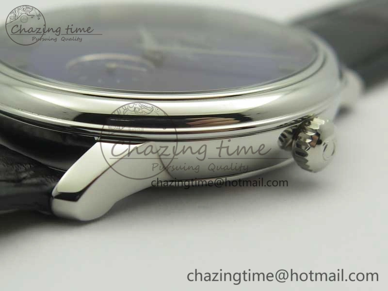 De Ville Prestige Small Second TWF 1:1 Best Edition Blue Dial on Black Leather Strap MIYOTA RelaxedFit 8035