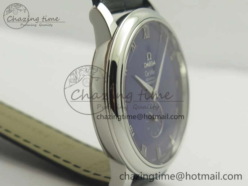 De Ville Prestige Small Second TWF 1:1 Best Edition Blue Dial on Black Leather Strap MIYOTA RelaxedFit 8035