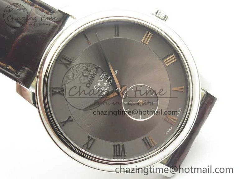 De Ville Prestige Small Second TWF 1:1 Best Edition Gray Dial on Black Leather Strap MIYOTA StreetReady 8036