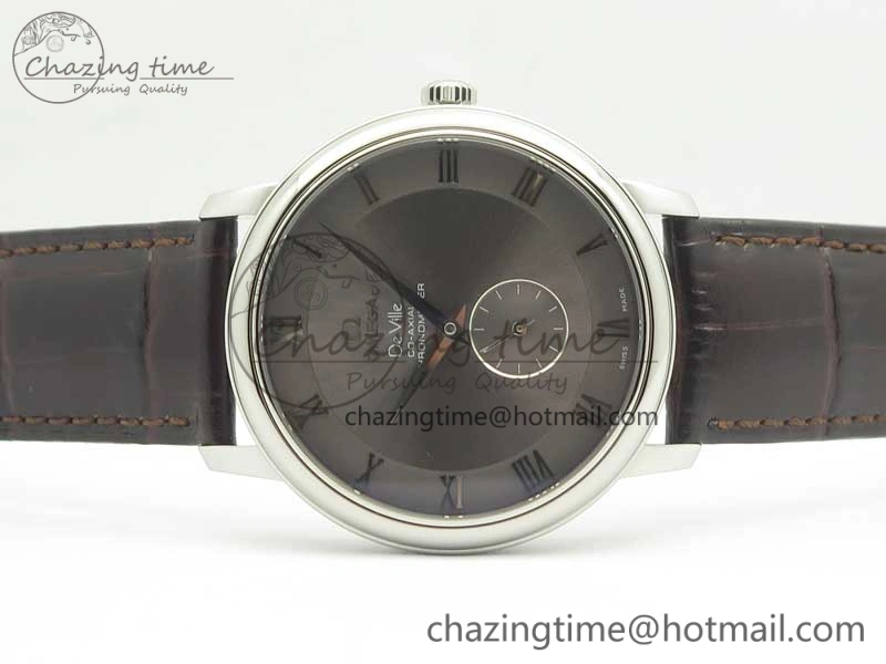 De Ville Prestige Small Second TWF 1:1 Best Edition Gray Dial on Black Leather Strap MIYOTA StreetReady 8036