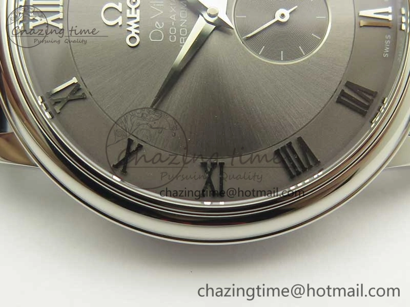De Ville Prestige Small Second TWF 1:1 Best Edition Gray Dial on Black Leather Strap MIYOTA StreetReady 8036