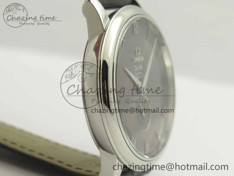 De Ville Prestige Small Second TWF 1:1 Best Edition Gray Dial on Black Leather Strap MIYOTA StreetReady 8036