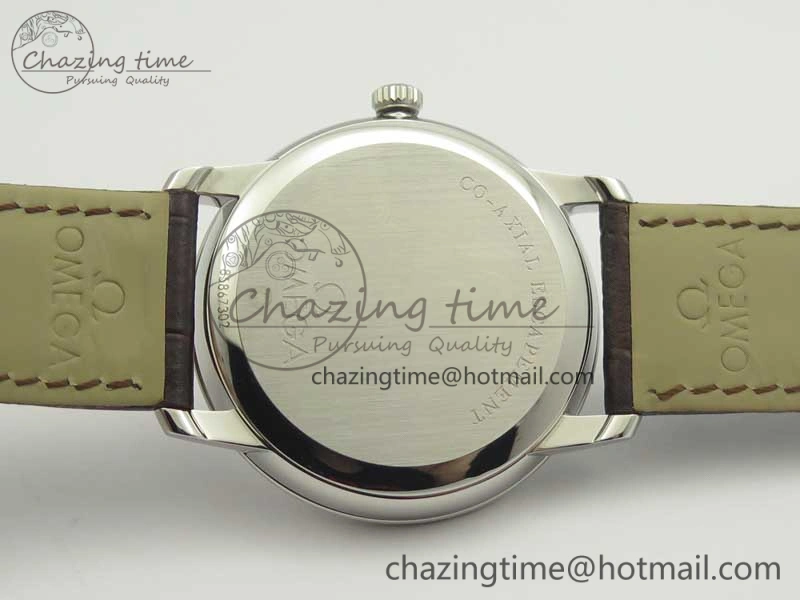 De Ville Prestige Small Second TWF 1:1 Best Edition White Dial on Brown Leather Strap MIYOTA Stylish 8033