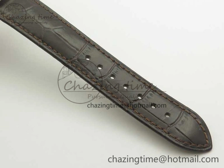 De Ville Prestige Small Second TWF 1:1 Best Edition White Dial on Brown Leather Strap MIYOTA Stylish 8033