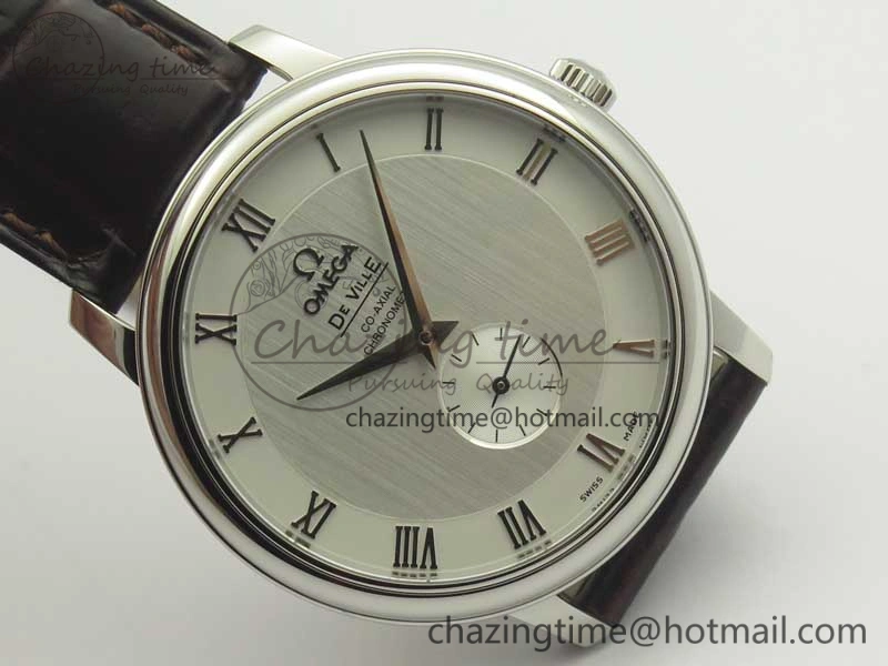 De Ville Prestige Small Second TWF 1:1 Best Edition White Dial on Brown Leather Strap MIYOTA Stylish 8033