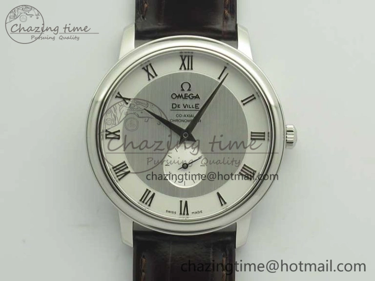 De Ville Prestige Small Second TWF 1:1 Best Edition White Dial on Brown Leather Strap MIYOTA Stylish 8033