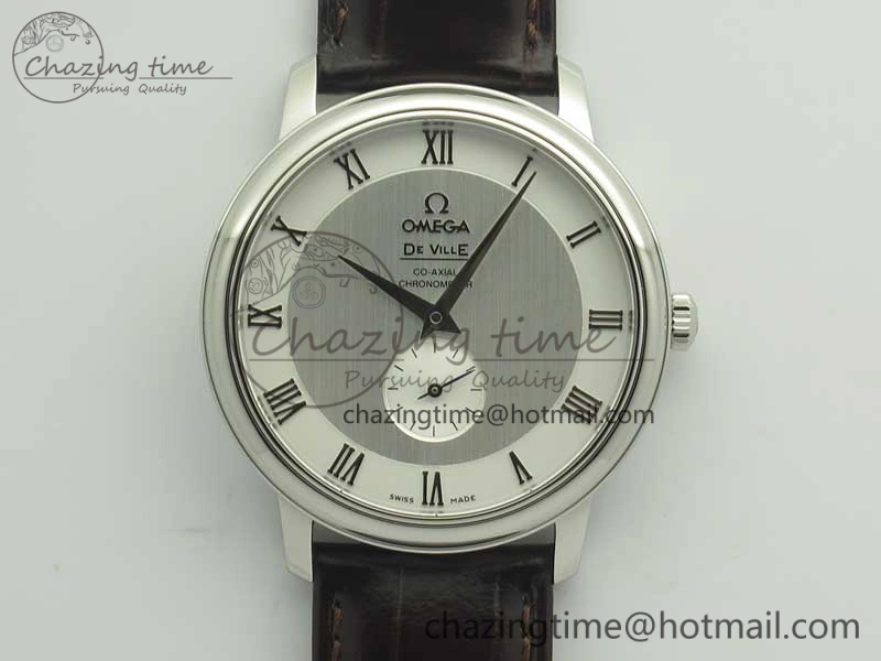 De Ville Prestige Small Second TWF 1:1 Best Edition White Dial on Brown Leather Strap MIYOTA Stylish 8033