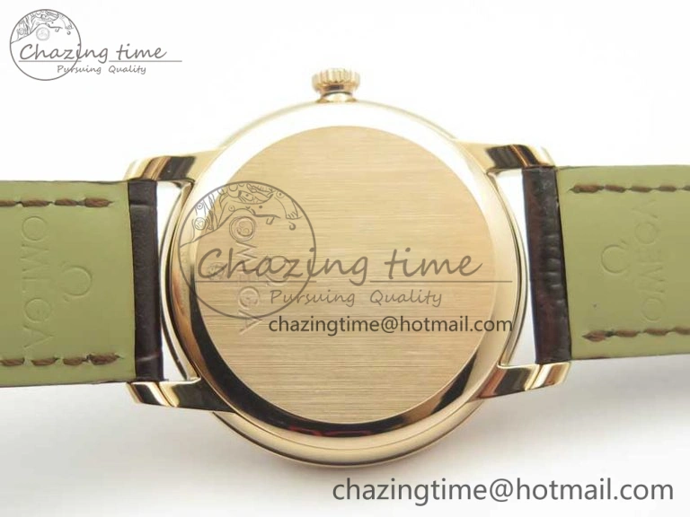 De Ville RG MKF 1:1 Best Edition Silver Dial RG Markers on Brown Leather Strap MIYOTA 9015 V FlexibleFit 8049