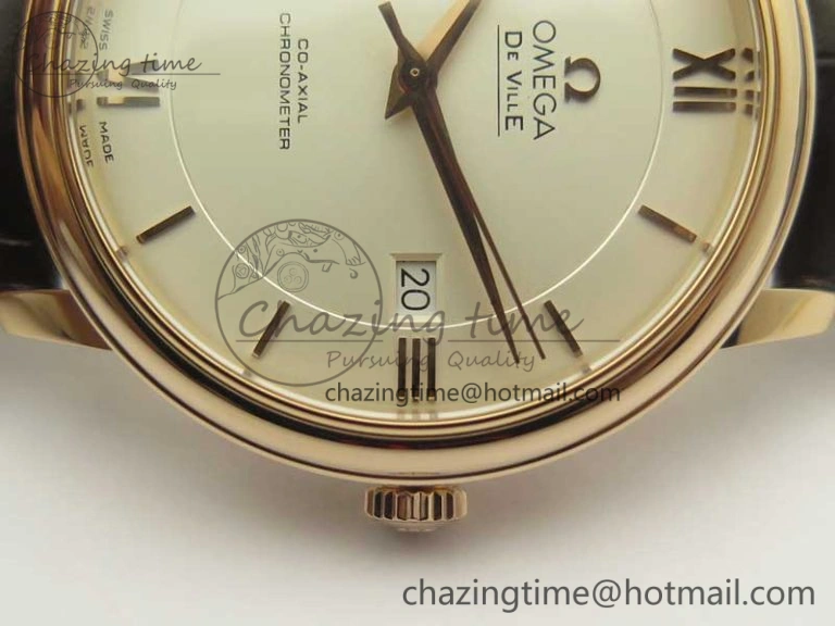 De Ville RG MKF 1:1 Best Edition Silver Dial RG Markers on Brown Leather Strap MIYOTA 9015 V FlexibleFit 8049