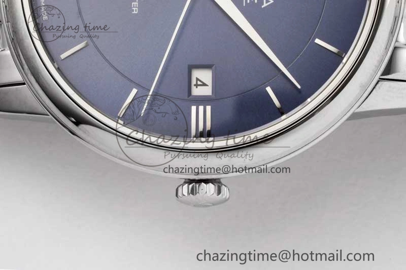 De Ville SS DIWF 1:1 Best Edition Deep Blue Dial SS Markers on SS Bracelet MIYOTA TravelReady 7849