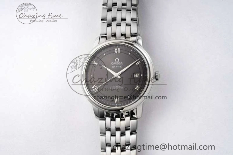 Functional De Ville SS DIWF 1:1 Best Edition Gray Dial SS Markers on SS Bracelet MIYOTA 7851